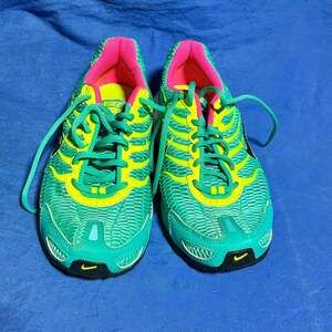 Nike Womens Air Max Torch 4 Running Shoes Hyper Jade/Pink/Yellow 343851-376 Sz 7